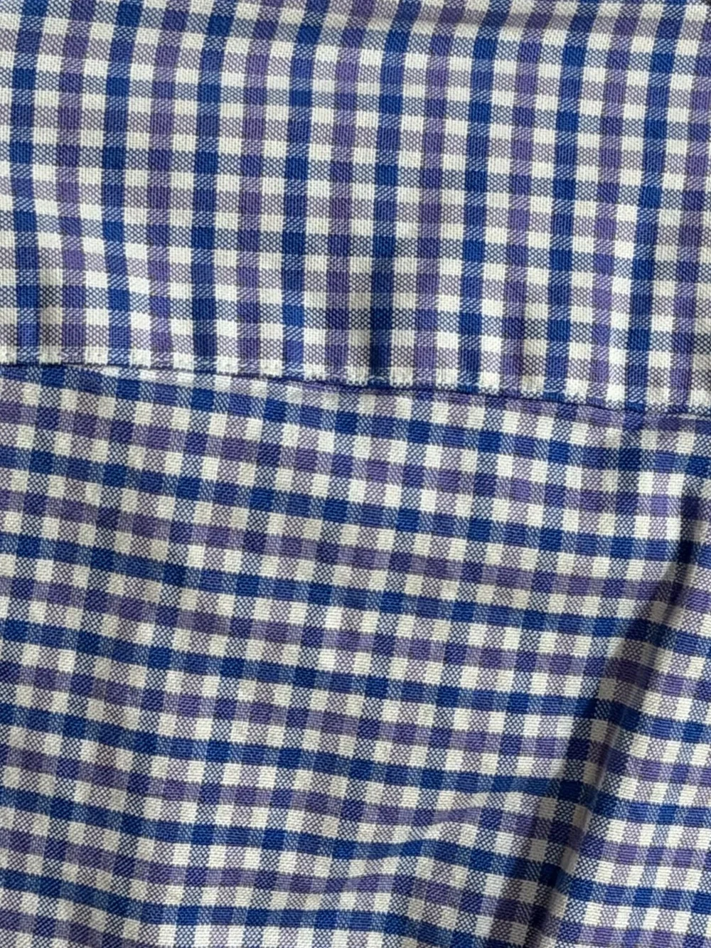 Ralph Lauren Men's Button-Down Shirt XXL Slim Fit Blue Gingham Check Casual Work